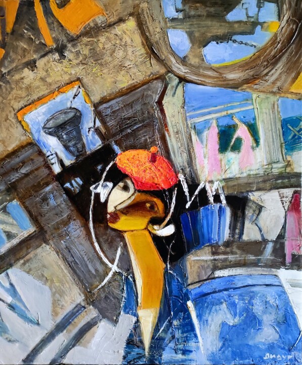 Картина под названием ""Смотрители Пизанск…" - Galya Didur, Подлинное произведение искусства, Акрил