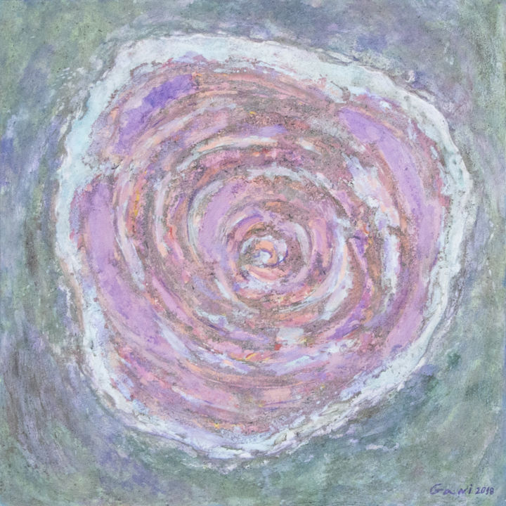 Peinture intitulée "Flower rose" par Gani, Œuvre d'art originale, Acrylique