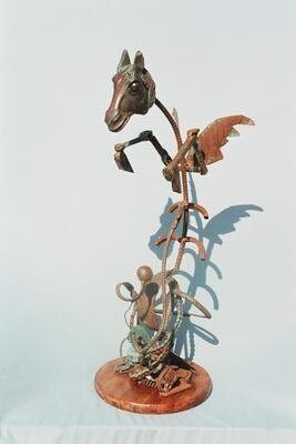 Sculpture titled "el sueño de pegaso" by Ganimedes, Original Artwork