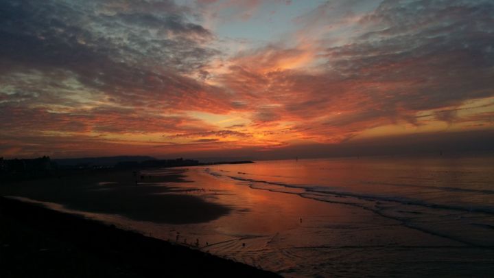 Photographie intitulée "coucher de soleil s…" par D'Âme Forêt, Œuvre d'art originale, Photographie non manipulée