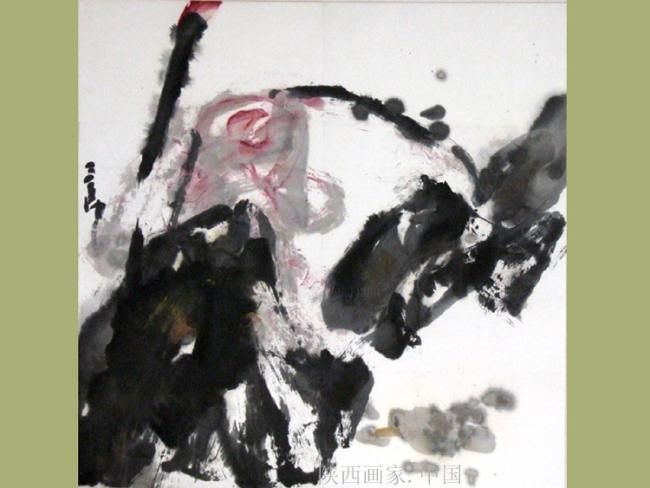 Malerei mit dem Titel "花语言" von San Lang, Original-Kunstwerk, Öl