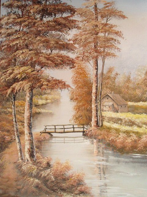 Painting titled "Autunno" by T.Vante, Original Artwork, Oil