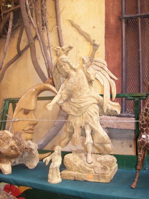 Escultura intitulada "Angel" por Garcia, Obras de arte originais, Madeira