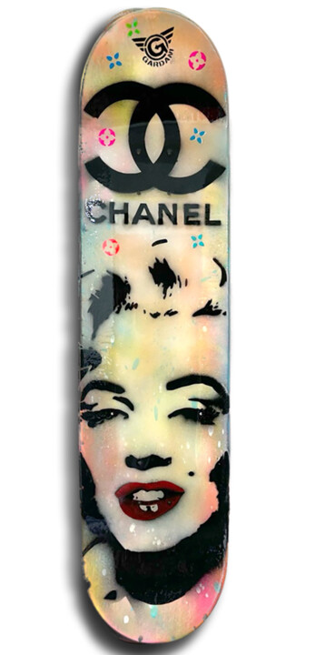 "Marilyn Skateboard…" başlıklı Heykel Gardani tarafından, Orijinal sanat, Ahşap
