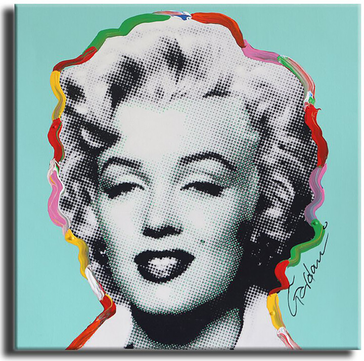 Peinture intitulée "Marilyn Beautiful" par Gardani, Œuvre d'art originale, Huile Monté sur Châssis en bois