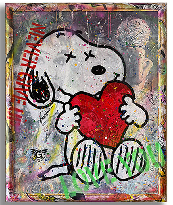 Painting titled "I think i'm in Love…" by Gardani, Original Artwork, Acrylic Mounted on Wood Stretcher frame