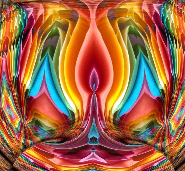 Digital Arts με τίτλο "Sacred Flame" από Gareth P Jones, Αυθεντικά έργα τέχνης, 2D ψηφιακή εργασία