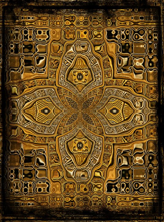 Arte digitale intitolato "Ancient Book of Mag…" da Gareth P Jones, Opera d'arte originale, Lavoro digitale 2D