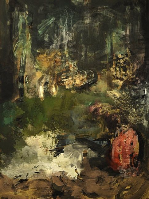 Digital Arts titled "Lost in the Woodz" by Naïko, Original Artwork, Digital Painting