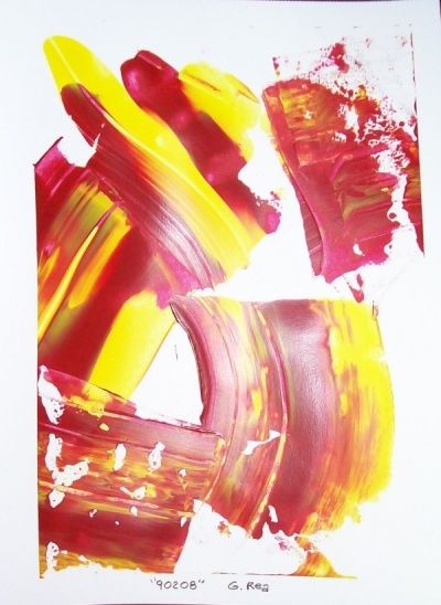 Painting titled "90208" by Gary Rea, Original Art,