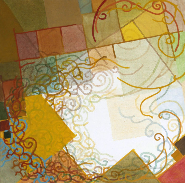 Peinture intitulée "Ronde d'automne" par Gaspard Brasier, Œuvre d'art originale, Acrylique Monté sur Châssis