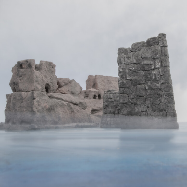Photographie intitulée "Ruines 2" par Gaspard De Gouges, Œuvre d'art originale, Photographie numérique