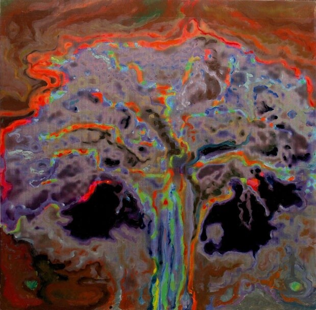 Painting titled "baobab" by Gaspare Lombardo, Original Artwork