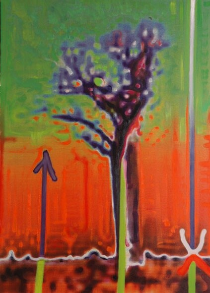 Painting titled "albero.jpg" by Gaspare Lombardo, Original Artwork