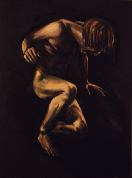 Ζωγραφική με τίτλο "schiavo in uno  s.p…" από Gaspare Lombardo, Αυθεντικά έργα τέχνης