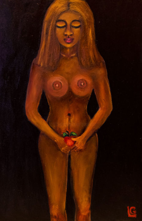 Картина под названием "The Bride" - Gasparian, Подлинное произведение искусства, Масло