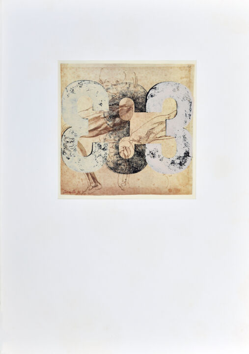 Pittura intitolato "Su Buonarroti #2" da Gastone Cecconello, Opera d'arte originale, Acrilico