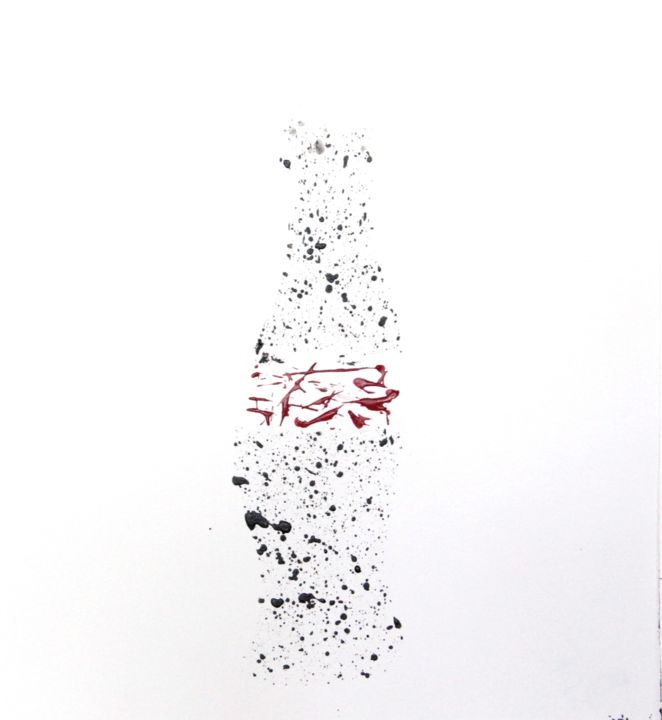 Painting titled "coca cola 1" by Brown Jak, Original Artwork, Acrylic