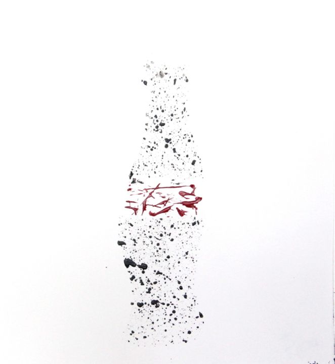 Peinture intitulée "coca cola 1" par Brown Jak, Œuvre d'art originale, Acrylique