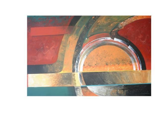 Painting titled "semicirculo" by Alejandro Maass, Original Artwork