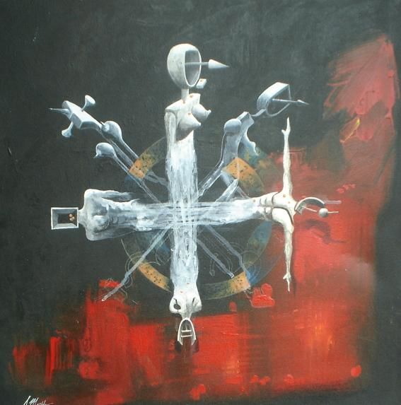 Painting titled "Estrella" by Alejandro Maass, Original Artwork