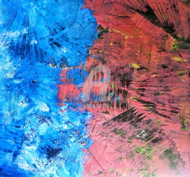 Painting titled "kaleidoscope." by Gauchepatte, Original Artwork, Acrylic