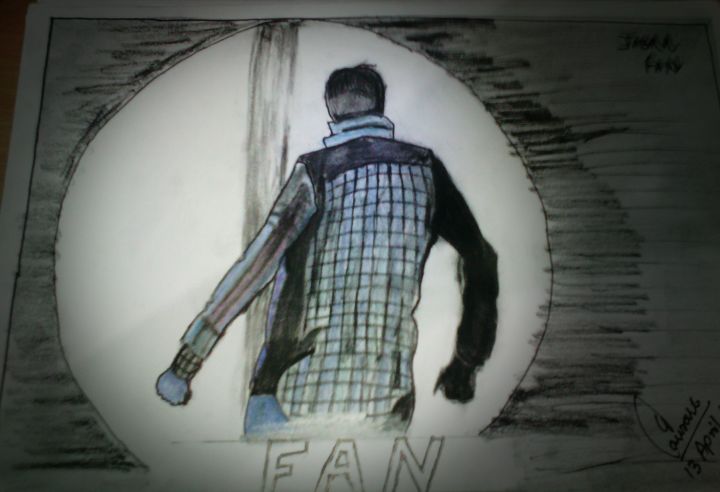 Drawing titled "Fan.jpg" by Gaurav Tripathi, Original Artwork, Charcoal
