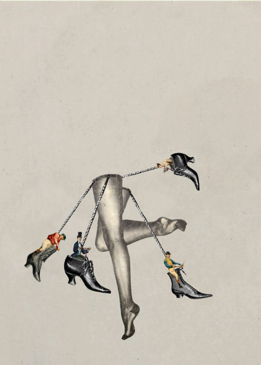 Arte digital titulada "bon-pied.jpg" por Solange Gautier, Obra de arte original, Collages