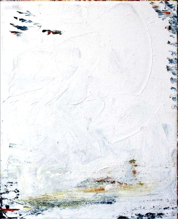 Pittura intitolato "L'hiver (Petite toi…" da Isabelle Gauvin, Opera d'arte originale, Acrilico