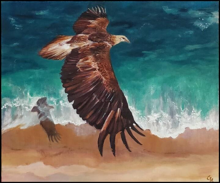 ""Spread Your Wings"" başlıklı Tablo Gayathri Seshadri tarafından, Orijinal sanat, Petrol