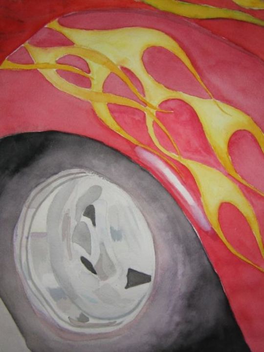 Painting titled "Ford Coupe" by Gaylene, Original Artwork