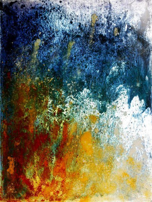 Painting titled "Hélix à contre-jour" by Dominique Stern, Original Artwork