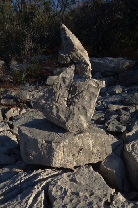 Fotografia zatytułowany „Equilibre” autorstwa Christophe Jeanjean, Oryginalna praca, Fotografia cyfrowa Zamontowany na Alumi…