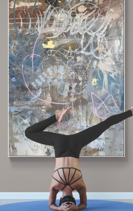 Картина под названием "A Simple Life with…" - Gazvaniart, Подлинное произведение искусства, Акрил Установлен на Деревянная р…