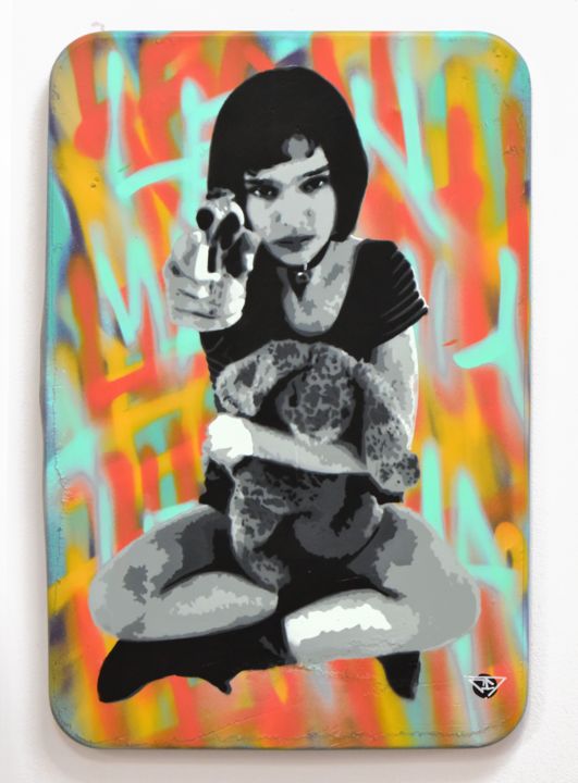 Painting titled "Matilda (The Profes…" by G. Carta, Original Artwork, Spray paint