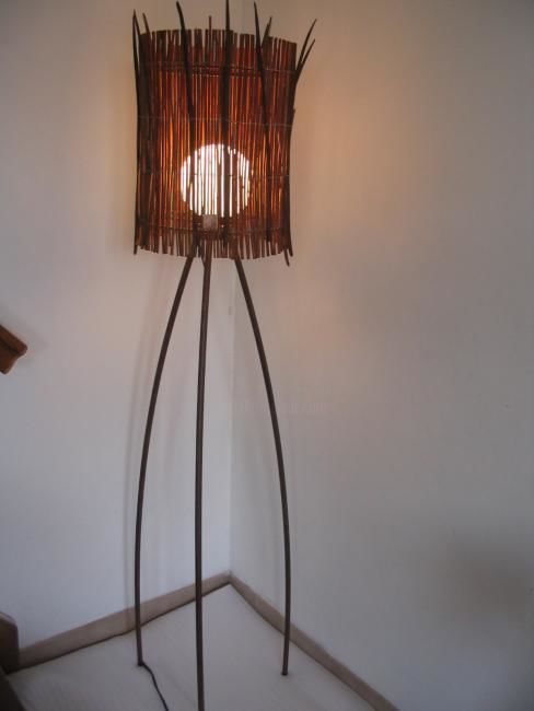 Sculpture titled "lampe osier" by Gdenancy, Original Artwork