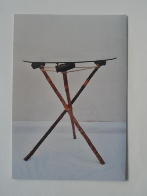 Sculpture titled "table "les 3 martea…" by Gdenancy, Original Artwork