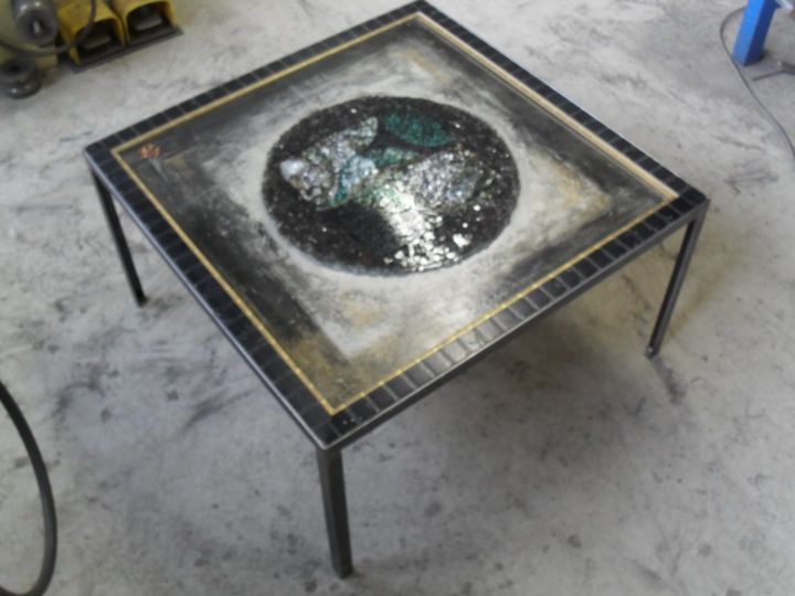 Sculpture intitulée "table/tableau.jpg" par Gdenancy, Œuvre d'art originale