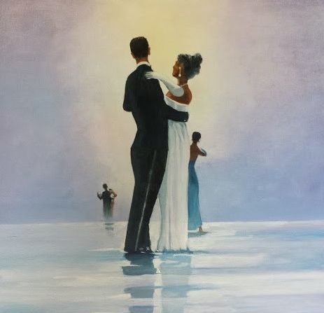 Peinture intitulée "Dance me to the end…" par Geako, Œuvre d'art originale, Huile