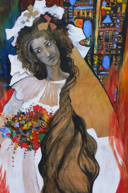 Painting titled "Joan of Arc" by Marta Goebel-Pietrasz, Original Artwork