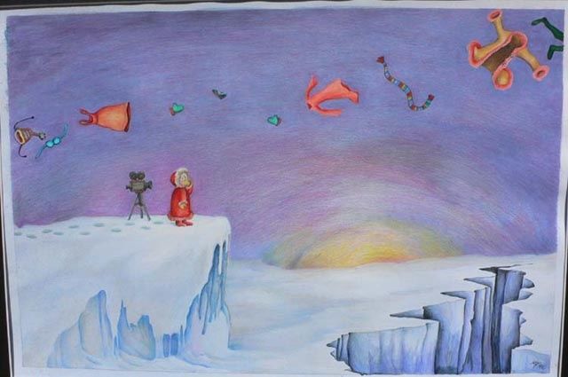 Painting titled "Eskimo" by Marta Goebel-Pietrasz, Original Artwork