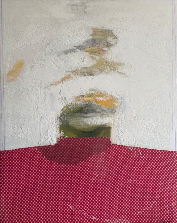 Pittura intitolato "The Abstract Face i…" da Gela Mikava, Opera d'arte originale, Acrilico