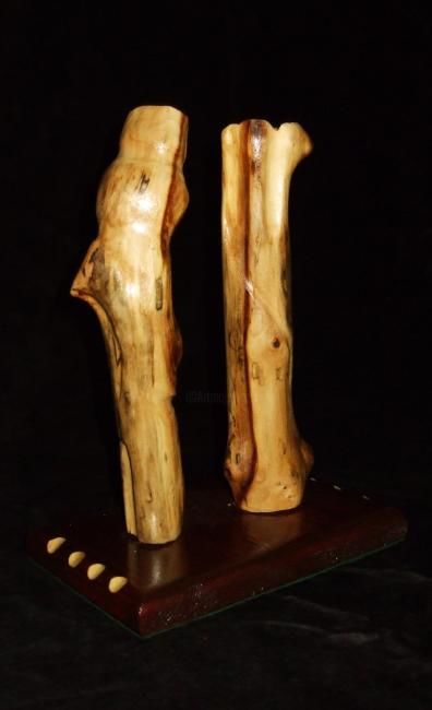 Sculpture titled "Double candle stick" by Kathy Eden, Original Artwork