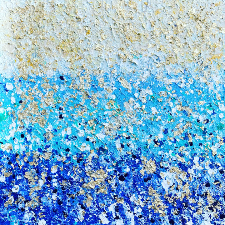 Peinture intitulée "Blue summer" par Gemma Gavaldà, Œuvre d'art originale, Acrylique