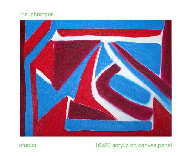 Peinture intitulée "Cracks 3" par Iris Lohninger, Œuvre d'art originale