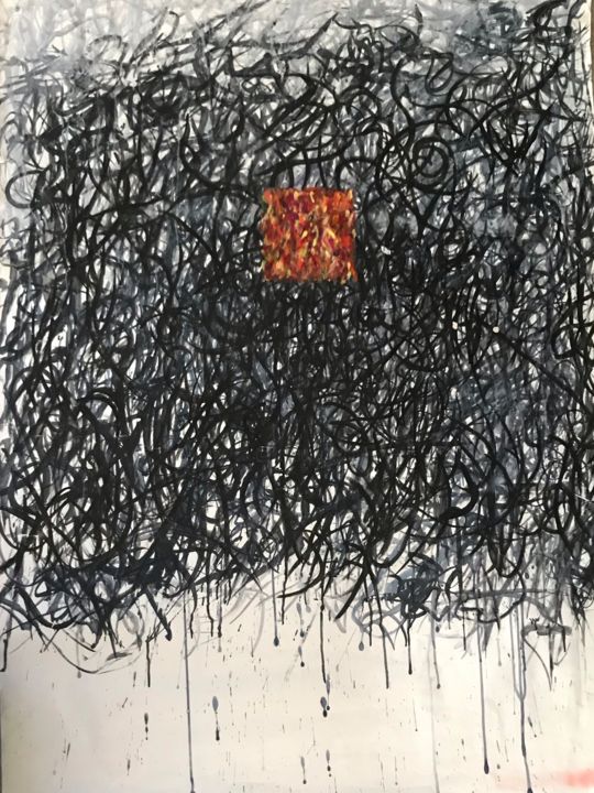 Peinture intitulée "L'alphabet du coeur" par Léa Genet, Œuvre d'art originale, Acrylique