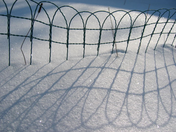 Photographie intitulée "Effet de neige" par Geneviève Baud Caizergues, Œuvre d'art originale