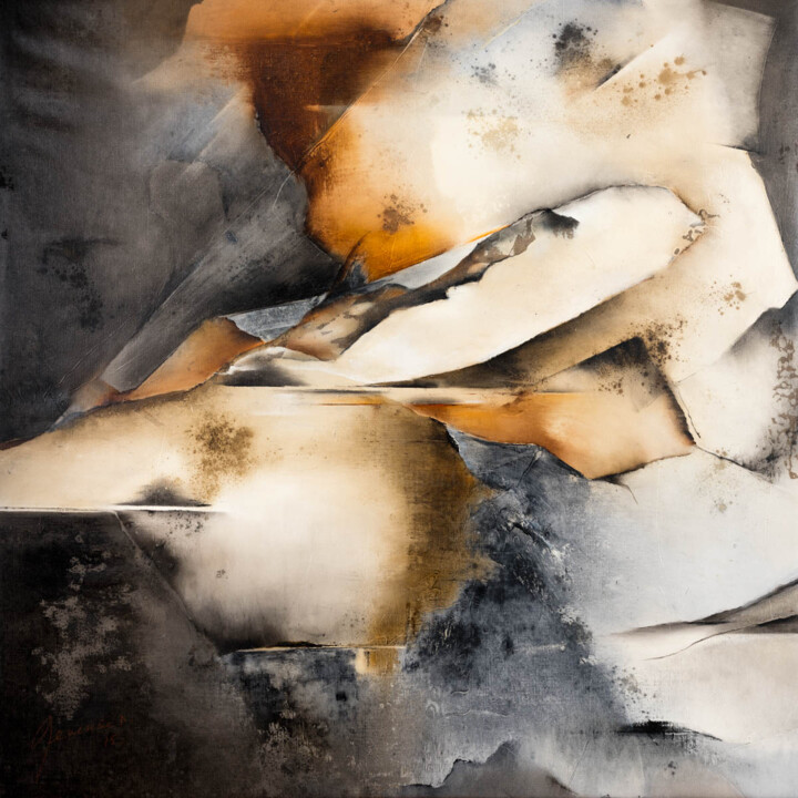Peinture intitulée "Equinoxe" par Geneviève Nicolas, Œuvre d'art originale, Huile Monté sur Châssis en bois