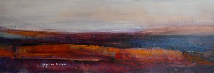 Картина под названием "After the Sunset" - Geneviève Liebert-Trenchant, Подлинное произведение искусства, Акрил
