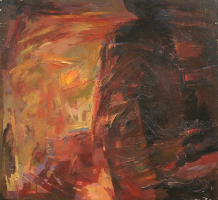 Malerei mit dem Titel "Expression of light" von Gennadi Kurlenkov, Original-Kunstwerk